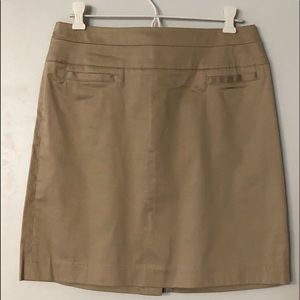 Khakis colored skirt size 6